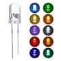 100 Pieces Clear LED Light Emitting Diodes Bulb LED Lamp, 5 mm (Multicolor) 100 Pieces Clear LED Light Emitting Diodes Bulb LED Lamp, 5 mm (Multicolor)