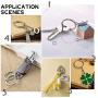 UNICRAFTALE 40PCS 4 Sizes Split Key Rings Stainless Steel Key Ring 20-31mm Metal Split Key Chain Ring Parts Flat Key Chain Rings Keychain Rings for Crafts Home Car Keys Organization