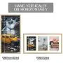 7x14 Metal Frame for Three 4x6 Picture - Gold Aluminum, with 3-Opening Ivory Mat Color - Portrait or Landscape Wall Mounting - Sturdy and Easy to Install - Real Glass Front (Gold, Aluminum)