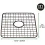 mDesign Modern Kitchen Sink Metal Dish Drying Rack/Mat with Center Drain Hole - Steel Wire Grid Design - Allows Wine Glasses, Mugs, Bowls and Dishes to Drain in Sink - 2 Pack - Bronze mDesign Modern Kitchen Sink Metal Dish Drying Rack/Mat with Center Drain Hole - Steel Wire Grid Design - Allows Wine Glasses, Mugs, Bowls and Dishes to Drain in Sink - 2 Pack - Bronze
