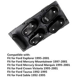 Master Power Window Switch F87Z14529AA Driver Side Power Control Switch F87Z-14529-AA for Ford Explorer Mountaineer