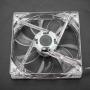 Pokerty Cooling Fan, 12CM 5V USB Transparent LED Colorful Light Cooling Fan PC Computer CPU Cooling Fan