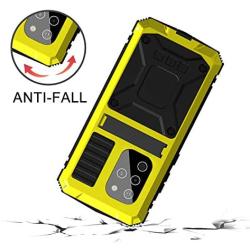 Case Compatible with Samsung S20 Plus(6.7''), (Military Grade Drop Protection) (Dustproof) Heavy Duty Rugged Military Cover with Kickstand Compatible with Samsung Galaxy S20 Plus(2020),Yellow