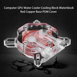 GPU Water Cooling Block, G1/4'' GPU Liquid Cooler Universal Computer GPU Waterblock with POM Cover, Metal Water Cooling System Parts Kits