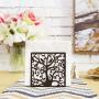 Coffee Metal Tree & Bird Design Tabletop Napkin Holder/Freestanding Tissue Dispenser