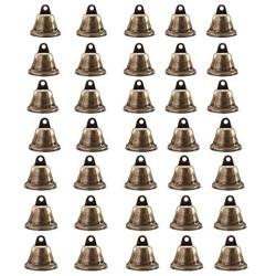Vintage Bronze Jingle Bells, Adv-one 35Pcs Metal Bell for Dog Training Doorbell Wind Chimes Making Art Crafts, Christmas Decorations
