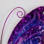 Bits and Pieces - Enameled Metal Purple Butterfly Wall Decor -Wall Décor - Wonderful Dimensional Details