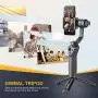 Zeadio Metal Mini Tripod, Desktop Tabletop Stand Compact Tripod for Smooth 4, Osmo Mobile, Vimble 2, Gimbal Handle Grip Stabilizer and All Cameras Zeadio Metal Mini Tripod, Desktop Tabletop Stand Compact Tripod for Smooth 4, Osmo Mobile, Vimble 2, Gimbal Handle Grip Stabilizer and All Cameras