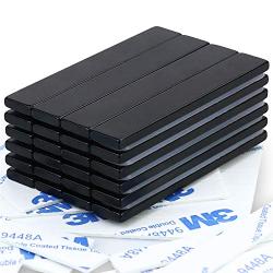 DIYMAG Strong Neodymium bar Magnets with Double-Sided Adhesive, Rare Earth Neodymium Magnet - 60 x 10 x 3 mm, Pack of 24