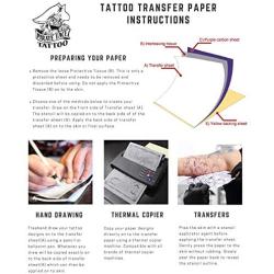 Pirate Face Tattoo Transfer Stencil Paper 15 Sheets