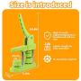 MK.Bear Installation-Free Button Badge Maker Machine 25mm (1 in) DIY Gift, Pin Button Maker Press Badge Punch Press with Free 500pcs Button Parts&100pcs Pictures&Circle Cutter&Magic Book(Green)