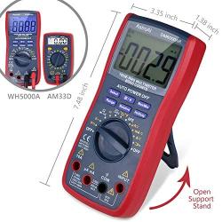 AstroAI Digital Multimeter, TRMS 6000 Counts Volt Meter Manual and Auto Ranging; Measures Voltage Tester, Current, Resistance, Continuity, Frequency; Tests Diodes, Transistors, Temperature