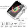 Secbolt 44mm Case Compatible Apple Watch SE Series 4/5/6 with Built in Tempered Glass Screen Protector- All Around Protective Case for Apple Watch SE Series 4/5/6 44mm (Clear)