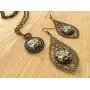 PH PandaHall 120pcs 19 Style Antique Bronze Filigree Connectors Charms Pendants Findings Iron Metal Embellishments for DIY Hairpin Headwear Earring Jewelry Making, Nickel Free