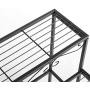 DOEWORKS 3 Tier Stair Style Metal Plant Stand, Garden Shelf for Large Flower Pot Display Rack Indoor Outdoor, Black