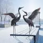 Garden Statue Outdoor Metal Heron Crane Yard Art Sculpture for Lawn Patio Backyard Decoration ,46 inch (2-Pack) Garden Statue Outdoor Metal Heron Crane Yard Art Sculpture for Lawn Patio Backyard Decoration ,46 inch (2-Pack)