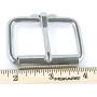 Dangerous Threads Heavy Duty Roller Buckle - Nickel Finish - Various Sizes (2 Pieces, Nickel - 1 & 1/4'')