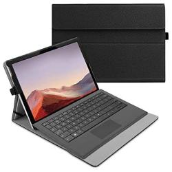 Fintie Case for New Microsoft Surface Pro 7 / Pro 6 / Pro 5 / Pro 4 / Pro 3 12.3 Inch Tablet - Multiple Angle Viewing Portfolio Business Cover, Compatible with Type Cover Keyboard (Black)