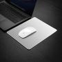Hard Metal Silver Aluminum Mouse Pad Mat Ultra Thin Big XL Double Side Design Mouse Mat Waterproof Fast and Accurate Control for Gaming and Office(Large 11.81X9.45 Inch)