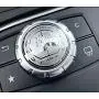 MAXDOOL AMG Metal Modified Center Console Multimedia Control Button Knob Trims Cover Decals Emblems Stickers for Mercedes Benz A B E GLK GLA CLA GLE ML GL Class (29mm Knob)
