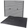 GGC 15 Inch Grill Grates Replacement for Broil King 9453-54, 9453-57, 9453-64, 9865-54, 9453-67, Broil-Mate, Silver Chef, Sterling Gas Grill, Set of 2 Cast Iron Cooking Grid Grates(15'' x 12 3/4'' Each)