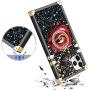 Wollony for iPhone 11 Pro Max Case with Ring Holder Square Edge for Women Retro Flower Soft Protective Kickstand Case Metal Reinforced Corners Shockproof Cover for iPhone 11 Pro Max 6.5'' Black Lips