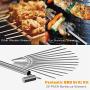 ADSDIA Metal skewers for Grilling Kabob Skewers 14'' Flat BBQ Barbecue Skewer Stainless Steel Shish Kebob Sticks Grilling Skewers Set，Reusable BBQ Sticks，20 Pack