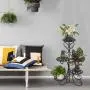 Plant Stand Metal Flower Holder Racks with 4 Tier Garden Decoration Display Wrought Iron 4 Layers Planter Rack Shelf Organizer for Indoor Outdoor, Black Plant Stand Metal Flower Holder Racks with 4 Tier Garden Decoration Display Wrought Iron 4 Layers Planter Rack Shelf Organizer for Indoor Outdoor, Black