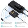 FULAIM WM300 Wireless Lavalier Microphone System, UHF 20-Channel Wireless Omni Lapel Microphone Compatible with iPhone, Android Phone, DSLR Camera for Video Recording, YouTube, Interview, Live, Vlog