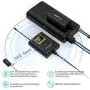 FULAIM WM300 Wireless Lavalier Microphone System, UHF 20-Channel Wireless Omni Lapel Microphone Compatible with iPhone, Android Phone, DSLR Camera for Video Recording, YouTube, Interview, Live, Vlog