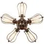 Vintage Ceiling Light Industrial Semi-Flush Mount Ceiling Light Metal Fixtures Painted Finish; Moonkist (with 5 Light) (Bronze) Vintage Ceiling Light Industrial Semi-Flush Mount Ceiling Light Metal Fixtures Painted Finish; Moonkist (with 5 Light) (Bronze)