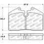 StopTech 309.06090 Street Performance Front Brake Pad