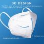 KN95 Face Mask 40 PCs, Included on FDA EUA List, Filter Efficiency≥95%, 5 Layers Cup Dust Mask, Masks Against PM2.5 from Fire Smoke, Dust, for Men, Women, Essential Workers(White)