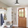 Semi Flush Mount Ceiling Light 12-inch Farmhouse Metal Rustic Lighting Fixture, Antique Brass Mount & Rich-Oil Rubbed Bronze Finish, Industrial Pendant Lights Fixtures for Indoor Outdoor 2Pack