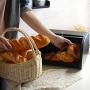 X458 Black Metal Bread Box/Bin/kitchen Storage Containers with Roll Top Lid (Black)