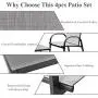 Tangkula 4 Piece Patio Furniture Outdoor Sofa Garden Lawn Sectional Conversation Set Outdoor Garden Poolside Glass Top Tea Coffee Table and Chairs with Smooth Armrest (Gray) Tangkula 4 Piece Patio Furniture Outdoor Sofa Garden Lawn Sectional Conversation Set Outdoor Garden Poolside Glass Top Tea Coffee Table and Chairs with Smooth Armrest (Gray)