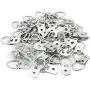 Youliang 50pcs Photo Frame Hook Silver Coarse Wire Single Hole Sling Picture Hangers Heavy Duty with Screws Youliang 50pcs Photo Frame Hook Silver Coarse Wire Single Hole Sling Picture Hangers Heavy Duty with Screws