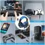 Micolindun Gaming Headset for Xbox One, PS4, PC, Over Ear Gaming Headphones with Noise Cancelling Mic LED Light, Stereo Bass Surround, Soft Memory Earmuffs for Smart Phone, Laptops, Tablet Micolindun Gaming Headset for Xbox One, PS4, PC, Over Ear Gaming Headphones with Noise Cancelling Mic LED Light, Stereo Bass Surround, Soft Memory Earmuffs for Smart Phone, Laptops, Tablet