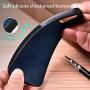 Neeliup Compatible with iPhone 12/12 Pro Magnetic Case, [Invisible Metal Plate Support Magnetic Car Mount][Premium PU Leather] Soft Silicone Bumper Ultra Slim Shockproof 6.1'' Cover-Blue