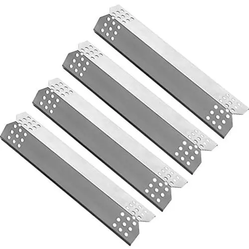 YIHAM KS708 Replacement Parts for Grill Master 720-0697 Nexgrill 720-0830H 720-0783E 720-0737 BBQ Heat Shield Plate Tent Burner Cover Flame Tamer, 14 9/16 inch x 3 3/8 inch, Stainless Steel, Set of 4 YIHAM KS708 Replacement Parts for Grill Master 720-0697 Nexgrill 720-0830H 720-0783E 720-0737 BBQ Heat Shield Plate Tent Burner Cover Flame Tamer, 14 9/16 inch x 3 3/8 inch, Stainless Steel, Set of 4