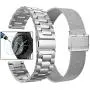 Valkit Compatible with Galaxy Watch 46mm/Galaxy Watch 3 45mm Bands, 2 Pack 22mm Stainless Steel Solid Wristbands Metal Straps for Samsung Galaxy Watch 3/Galaxy Watch 46mm/Gear S3 Frontier/Ticwatch Pro