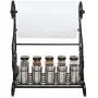 MyGift Freestanding Heart Scrollwork Black Metal Kitchen Countertop Paper Towel Holder Stand with Spice/Condiment Shelf Rack MyGift Freestanding Heart Scrollwork Black Metal Kitchen Countertop Paper Towel Holder Stand with Spice/Condiment Shelf Rack