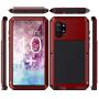 Lilycase Case for Galaxy Note 10 Plus,Armor Heavy Duty Hybrid Aluminum Metal Shockproof Military Shockproof Hard Cover for Samsung Galaxy Note 10 Plus 6.8 Inch (2019) - Red