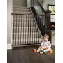 Regalo 2-in-1 Extra Tall Easy Swing Stairway and Hallway Walk Through Baby Gate, Black