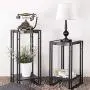 FIVEGIVEN Small Side End Table Wood Metal Accent Plant Table Faux Marble Top Black Modern 21.7 Inch FIVEGIVEN Small Side End Table Wood Metal Accent Plant Table Faux Marble Top Black Modern 21.7 Inch