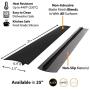 Lindas Silicone Stove Gap Covers (2 Pack), Heat Resistant Oven Gap Filler Seals Gaps Between Stovetop and Counter, Easy to Clean (21 Inches, Black)