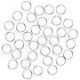 Fushing 100Pcs Stainless Split Rings, Crystal Chandeliers Connectors for Chandelier, Curtain,Suncatchers, Crystal Garland,Necklaces, Keys, Earrings, Jewelry Making and Craft Ideas(12mm)