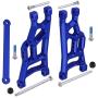 Hobbypark Aluminum Front & Rear Suspension A-Arms Set,Tie Bar for 1/10 Traxxas Slash 2WD RC Car Upgrade Parts Hop Ups, Replacement of 2555 3631 2532