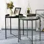 danpinera End Table, Side Table Metal Waterproof Small Circular Bedside Table with Round Removable Tray for Living Room Bedroom Bathroom Balcony and Office (Dark Green) danpinera End Table, Side Table Metal Waterproof Small Circular Bedside Table with Round Removable Tray for Living Room Bedroom Bathroom Balcony and Office (Dark Green)