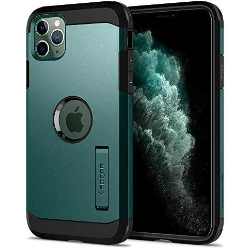 Spigen Tough Armor Designed for iPhone 11 Pro Max Case (2019) - XP Midnight Green